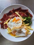 Huevos rotos ibérico