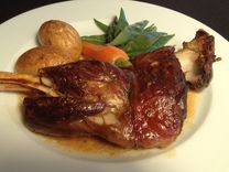 Cordero asado estilo goyos