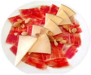 Jamón ibérico y queso